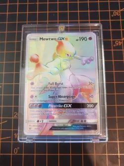 Mewtwo GX 76/73 Shining Legends Ultra Rare Pokemon TCG NM With Hard Case - Image 1
