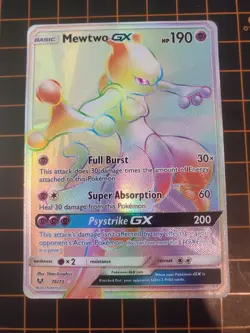 Mewtwo GX 76/73 Shining Legends Ultra Rare Pokemon TCG NM With Hard Case - Image 2