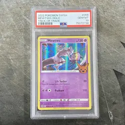 2022 Pokemon SWSH Mewtwo Holo Trick or Trade PSA Gem Mint 10 #056/172 English - Image 1