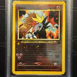 Pokemon TCG Entei Black Star Promos Holo PSA 10 Pokemon Movie Promo - Image 2