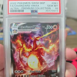 2022 Pokemon SWSH BSP FA/Charizard VMAX Ultra-Premium Collection PSA 10 Gem MT - Image 3