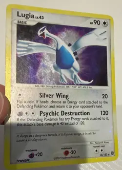 2007 Pokemon TCG: 2007 Secret Wonders Lugia 14/132 Holo Rare LP (See Desc) - Image 3