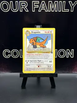 Vintage WOTC 1999 Pokemon Dragonite #5 "Kids WB Presents The First Movie" Promo - Image 1