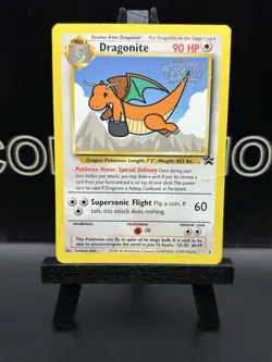 Vintage WOTC 1999 Pokemon Dragonite #5 "Kids WB Presents The First Movie" Promo - Image 2