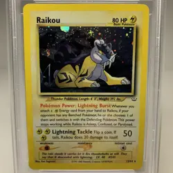 2001 Pokemon Neo Revelation Raikou Holo 13/64 #13 PSA 6 - Image 2