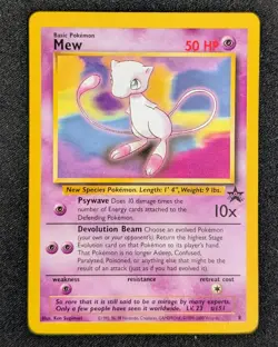Mew - Wizards of the Coast Black Star Promo 8 - Near Mint - Vintage Pokemon TCG - Image 1