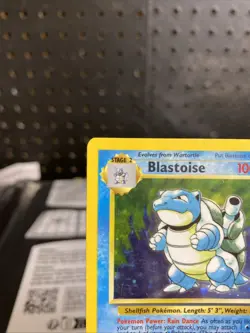 Pokemon 1999 Base Set Blastoise Holo Rare MP Moderately Played 2/102 - Image 2