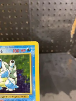 Pokemon 1999 Base Set Blastoise Holo Rare MP Moderately Played 2/102 - Image 3