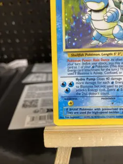 Pokemon 1999 Base Set Blastoise Holo Rare MP Moderately Played 2/102 - Image 4