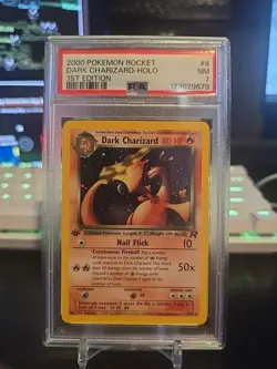 Dark Charizard Team Rocket Set Holo 1st Edition Pokemon TCG PSA 7 NM - Image 1