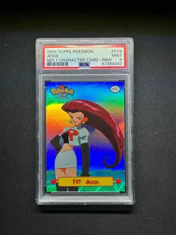 topps Pokemon TV Animation Edition Series 1 Rainbow Foil TV9 Jesse PSA 9 - Image 1