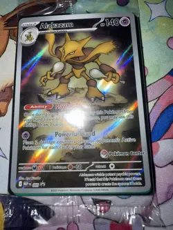 Mega Evolution Pokemon Center Stamped Black Star Promo Alakazam 009 SEALED - Image 2