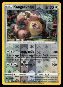 Kangaskhan 133/189 Reverse Holo Rare Pokemon Darkness ABlze NM - Image 1