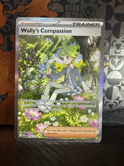 Wally’s Compassion 186/132 Special Illustration Rare Pokemon TCG Mega NM - Image 1