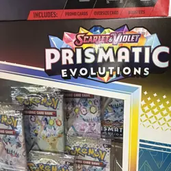 Pokemon Lucario Ex Tyranitar Ex Prismatic Evolutions Sam's Club Premium 2 boxes - Image 2