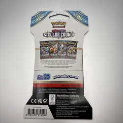 Pokemon Sleeved One Booster Pack Scarlet & Violet Stellar Crown Factory Sealed - Image 2