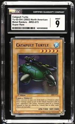 Catapult Turtle MRD-075 1st Edition - Super Rare Yugioh CGC 9 - Image 3