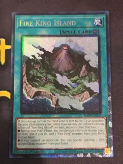 Fire King Island 1st Edition Prismatic Collector's Rare RA03-EN059 Yu-Gi-Oh! - Image 1
