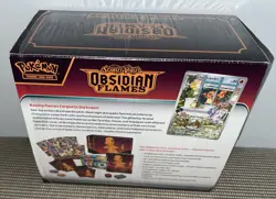 POKEMON OBSIDIAN FLAMES -OPENED- ELITE TRAINER BOX + SEALED PROMO CARD WOW👀🎃💕 - Image 3