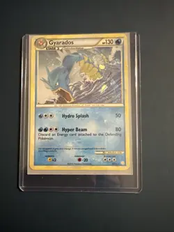HeartGold And SoulSilver Gyarados Rare Cracked Ice Holographic Pokemon Card - Image 1