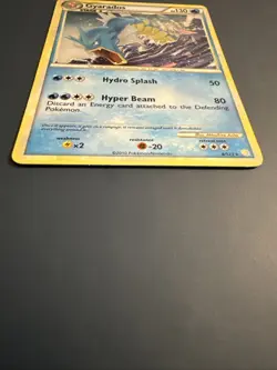 HeartGold And SoulSilver Gyarados Rare Cracked Ice Holographic Pokemon Card - Image 5