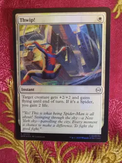 FOIL Thwip! Marvel's Spider-Man Magic The Gathering MTG white instant Card - Image 1