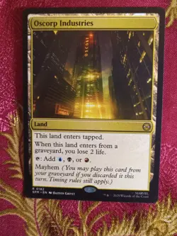 Oscorp Industries Marvel's Spider-Man Magic The Gathering MTG land mana Card - Image 1