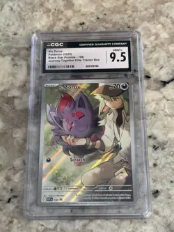 Pokemon Zorua CGC 9.5 Graded Card Journey Together Trainer Box - Image 1