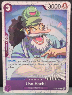Uso-Hachi ST18-001 Pirate Foil The Best Vol 2 One Piece PRB-02 Near Mint Card - Image 1