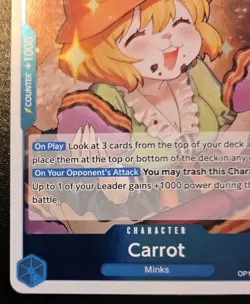 Carrot OP11-049 Foil Rare A Fist Of Divine Speed One Piece Card Game - Image 4