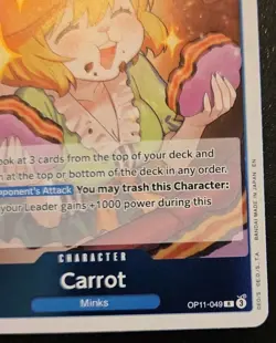 Carrot OP11-049 Foil Rare A Fist Of Divine Speed One Piece Card Game - Image 5