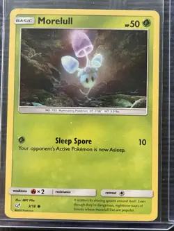 Morelull Holo 3/18 LP Detective Pikachu 2019 Pokemon Card - Image 1