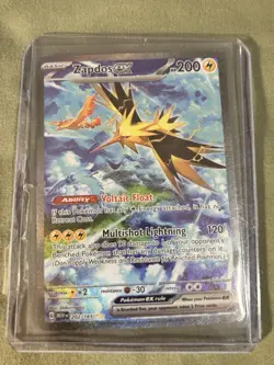 Pokemon TCG Zapdos EX Scarlet & Violet 151 Card Sir NM/M Condition - Image 3