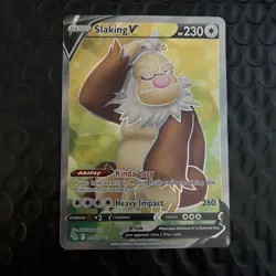 Pokemon Go Slaking v Full Art Ultra Rare Holo Card 077/078 - Image 1