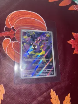Pokemon TCG Gastly Illustration Rare IR Holo Card 177/162 Temporal Forces NM - Image 1