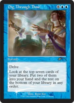 Dig Through Time - Foil - Love Your LGS 2021 Promo - Unique & Misc Promos #2 MTG - Image 1
