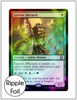 1x Ignoble Hierarch, Ripple Foil, Modern Horizons 3, MTG NM - Image 1