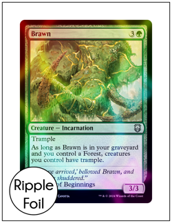 1x Brawn, Ripple Foil, Modern Horizons 3, MTG NM - Image 1