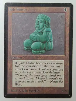 MtG | 1 x Jade Statue | Limited Edition Beta | Magic The Gathering - Image 1