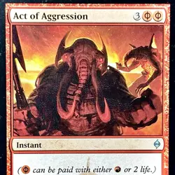 Act of Aggression - Reg - MTG - New Phyrexia - 78/175 - UNCOMMON ~ NM - Image 1