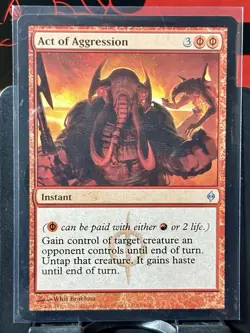 Act of Aggression - Reg - MTG - New Phyrexia - 78/175 - UNCOMMON ~ NM - Image 2