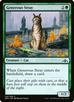 X 1 Generous Stray NM-M Guilds of Ravnica 129 MTG - Image 1