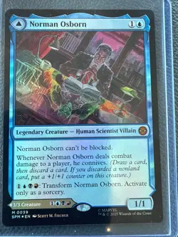 Norman Osborn Green Goblin 0039 Foil Marvel’s Spider-Man SPM MTG Magic Mythic - Image 1