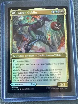 Norman Osborn Green Goblin 0039 Foil Marvel’s Spider-Man SPM MTG Magic Mythic - Image 2