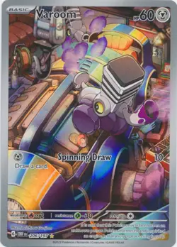 Lightly Played, English Pokemon Holo Varoom - 206/197 - Illustration Rare SV - O - Image 1