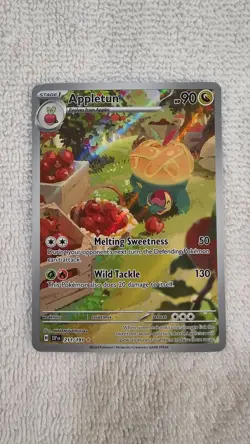 Appletun 211/191 Sv08: Surging Sparks Full Art Holo Pokemon Card - NM Condition - Image 1