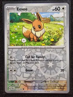 Pokemon - Eevee Reverse Holo 113/142 SCR EN - Image 1