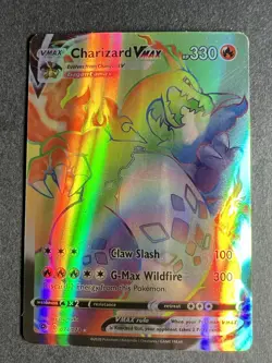 2020 Pokemon Charizard VMAX (Secret) 74/73 Champions Path Holo LP ENGLISH - Image 1