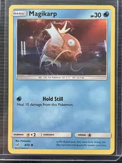 MAGIKARP 8/18 DETECTIVE PIKACHU POKEMON (HOLO COMMON, NM) - Image 1