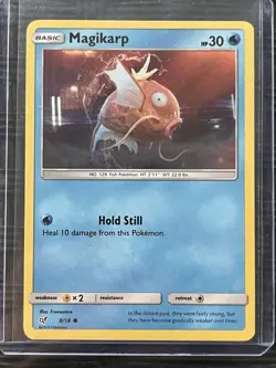 MAGIKARP 8/18 DETECTIVE PIKACHU POKEMON (HOLO COMMON, NM) - Image 3